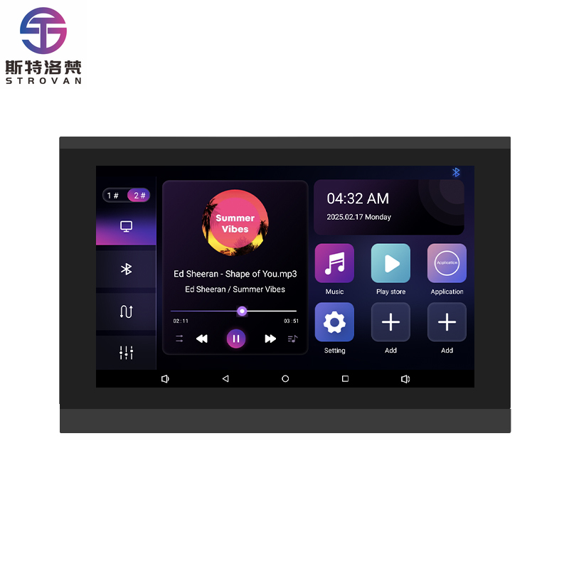 Audio Music Background - 7 Inch Touch Screen 2 Zone