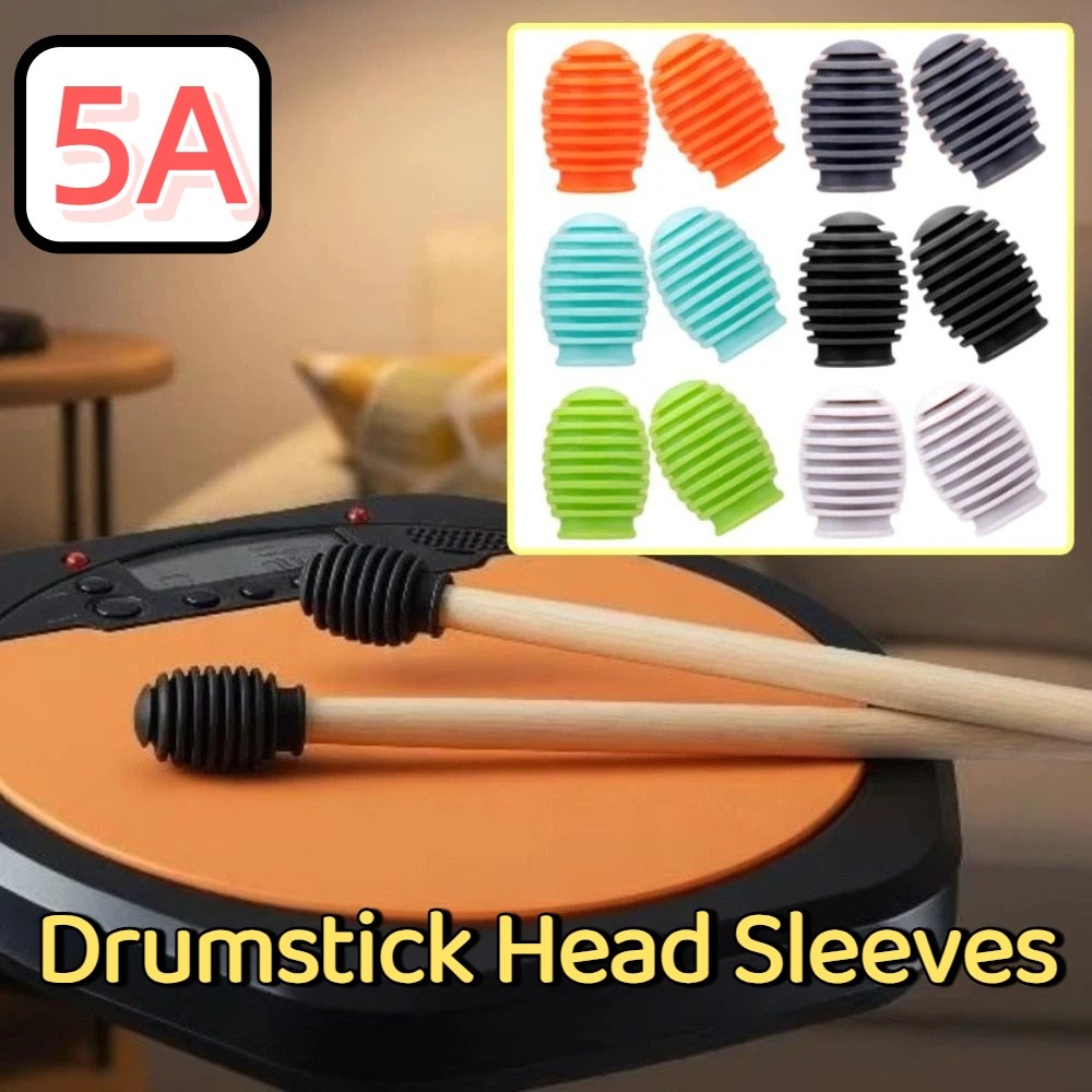 Drum Stick 5A - 2Pcs Silicone Drum Mute Weakened Sound