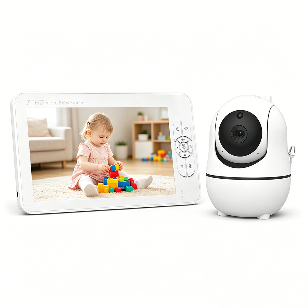 Audio Music Videos - 7 Inch Split-Screen Baby Monitor 1080P