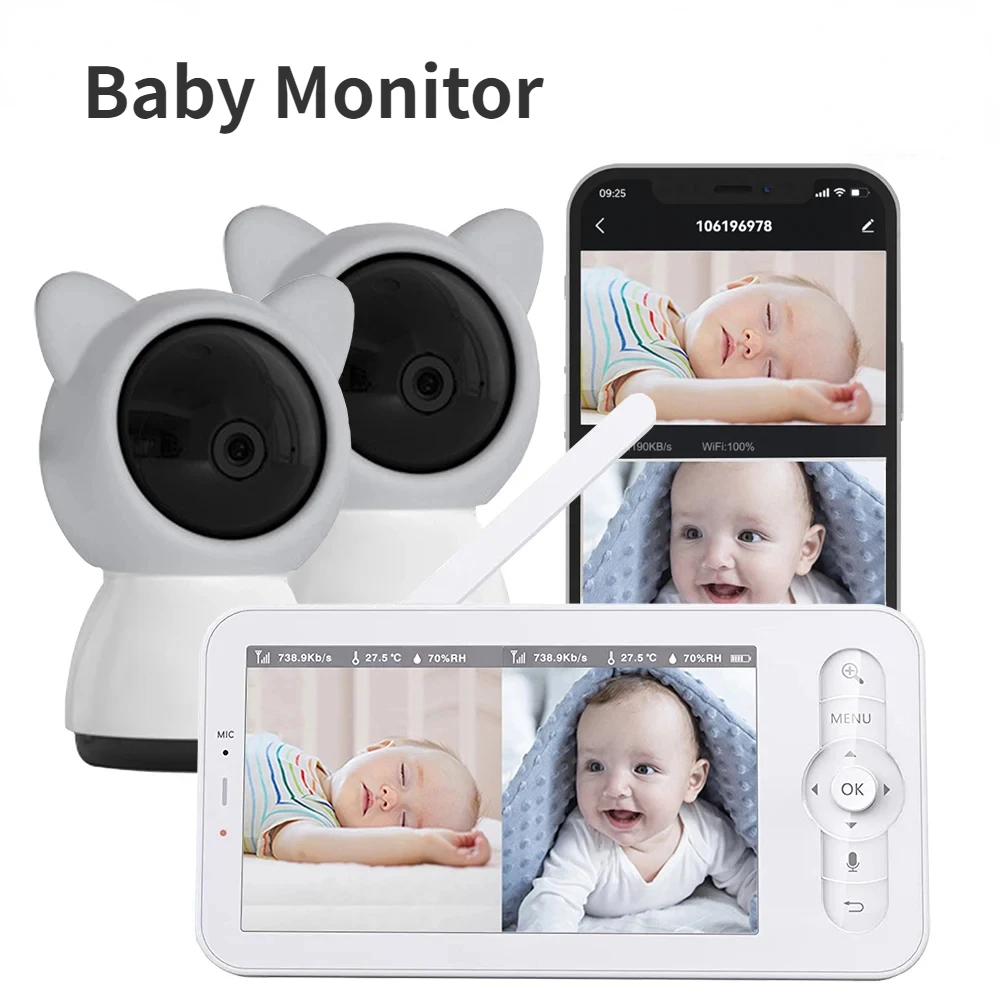 Audio Music Videos - Baby Monitor HD 5 Inch LCD