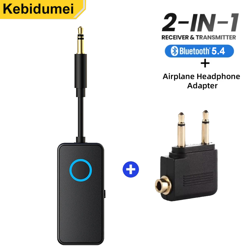 Audio Music Videos - Airplane Bluetooth Transmitter Receiver 2-in-1 Wireless