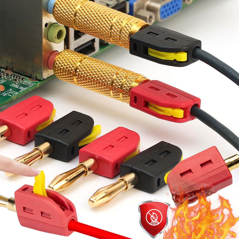 Audio Music Test - No Solder Banana Plug Quick Wire