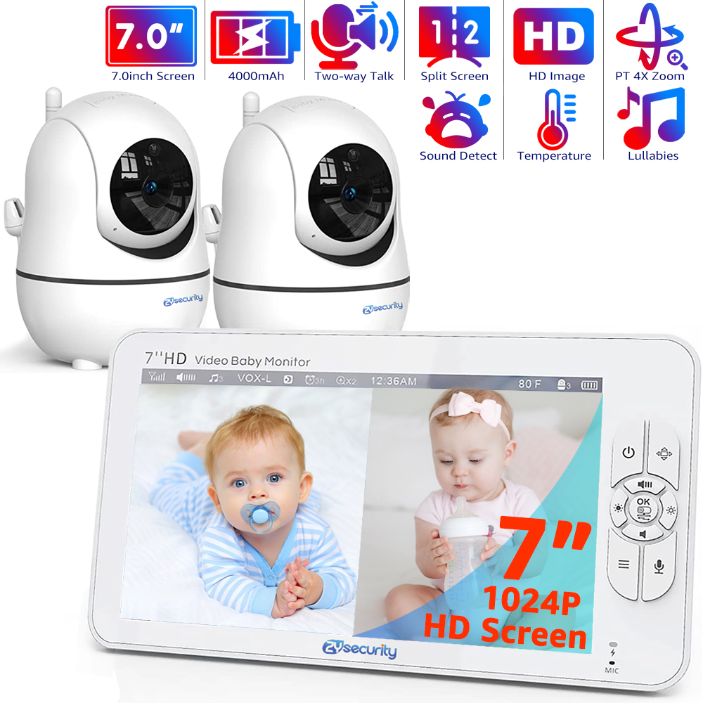 7.0 inch Video Baby Monitor HD - đánh giá và giá Zoom Audio Music