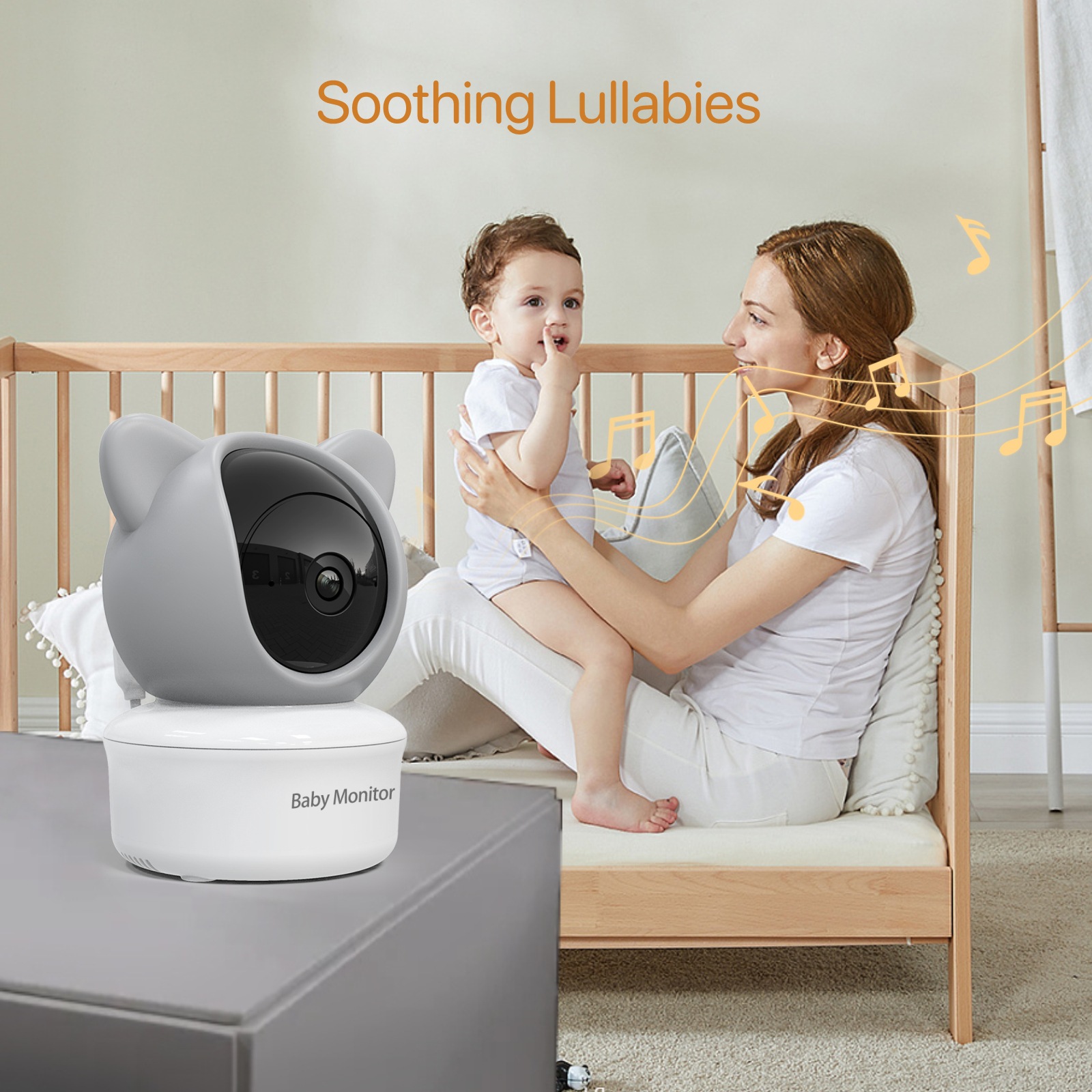 5 Inch Video Baby Monitor with - đánh giá và giá Zoom Audio Music