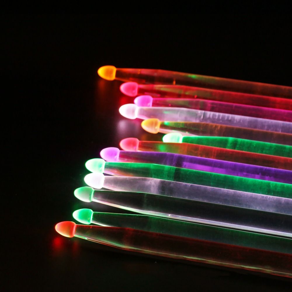 2Pcs Colorful 5A Luminous Drum - đánh giá và giá Drum Stick 5A