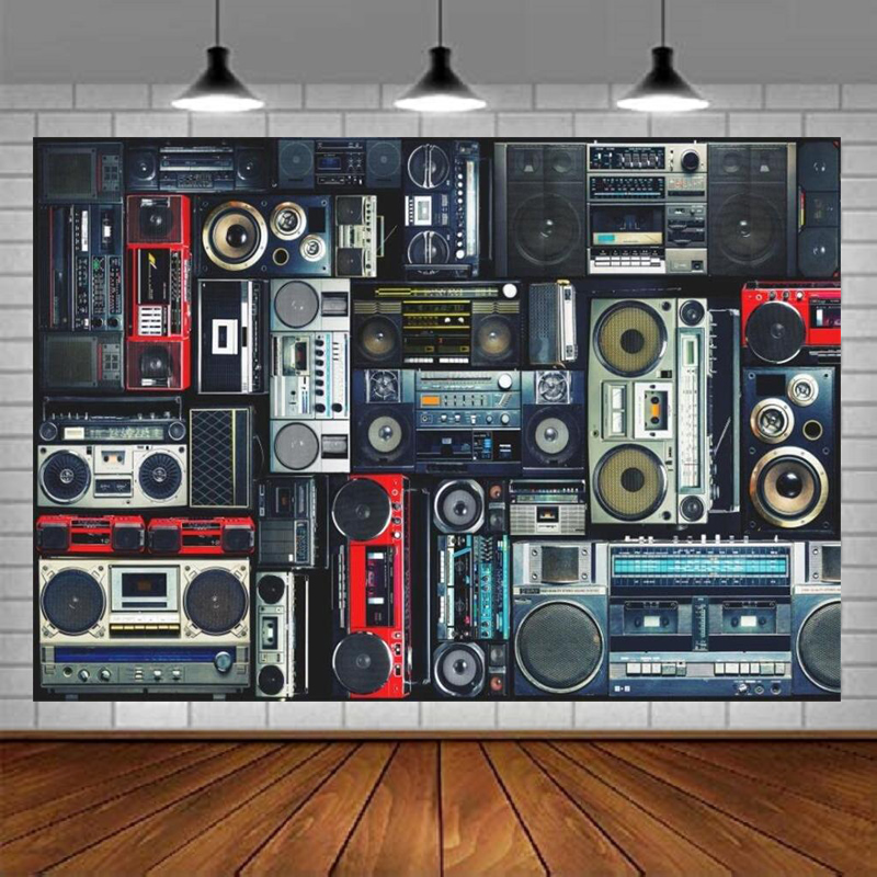 Photography Backdrop Of Radio  - đánh giá và giá Audio Music Background