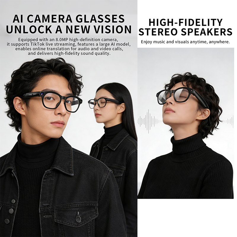 NEW CY03 Smart Glasses 800W HD - đánh giá và giá Audio Music To Video Ai