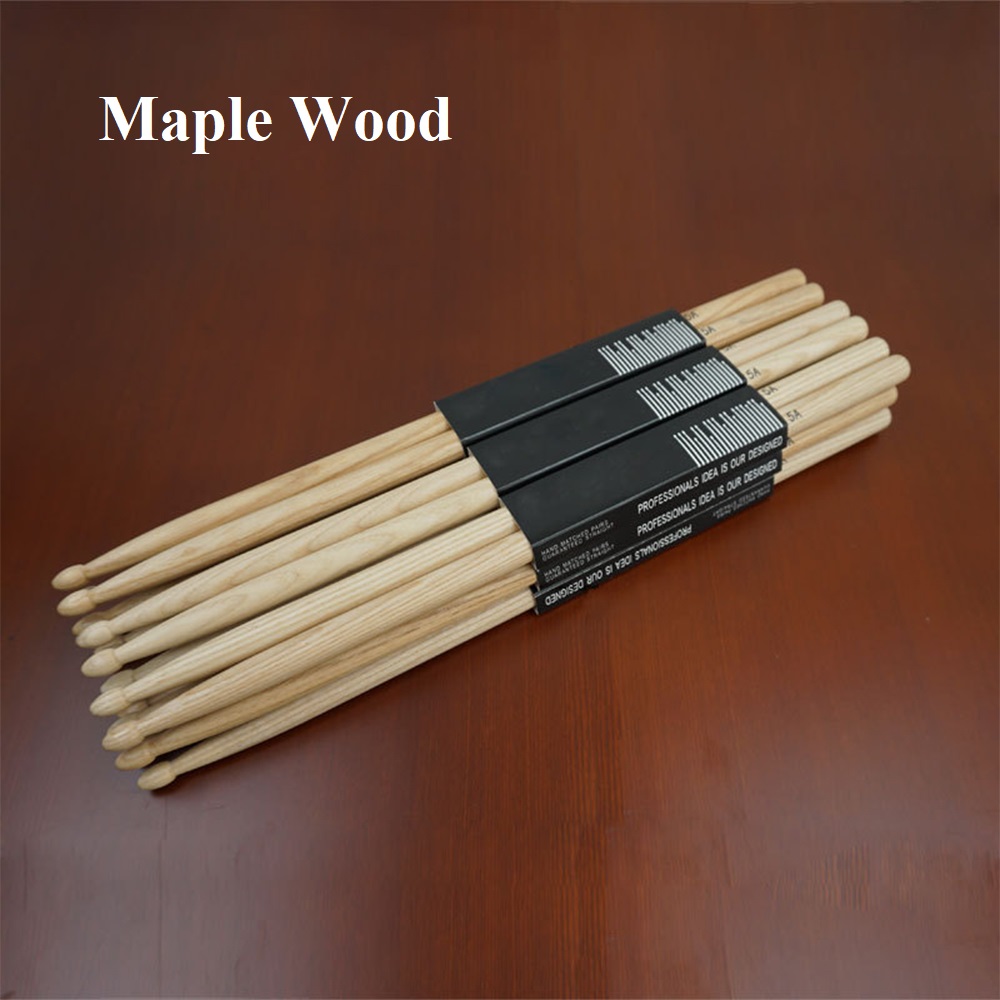 1 Pair 5A/7A Maple Wood Drumst - đánh giá và giá Drum Stick 5A
