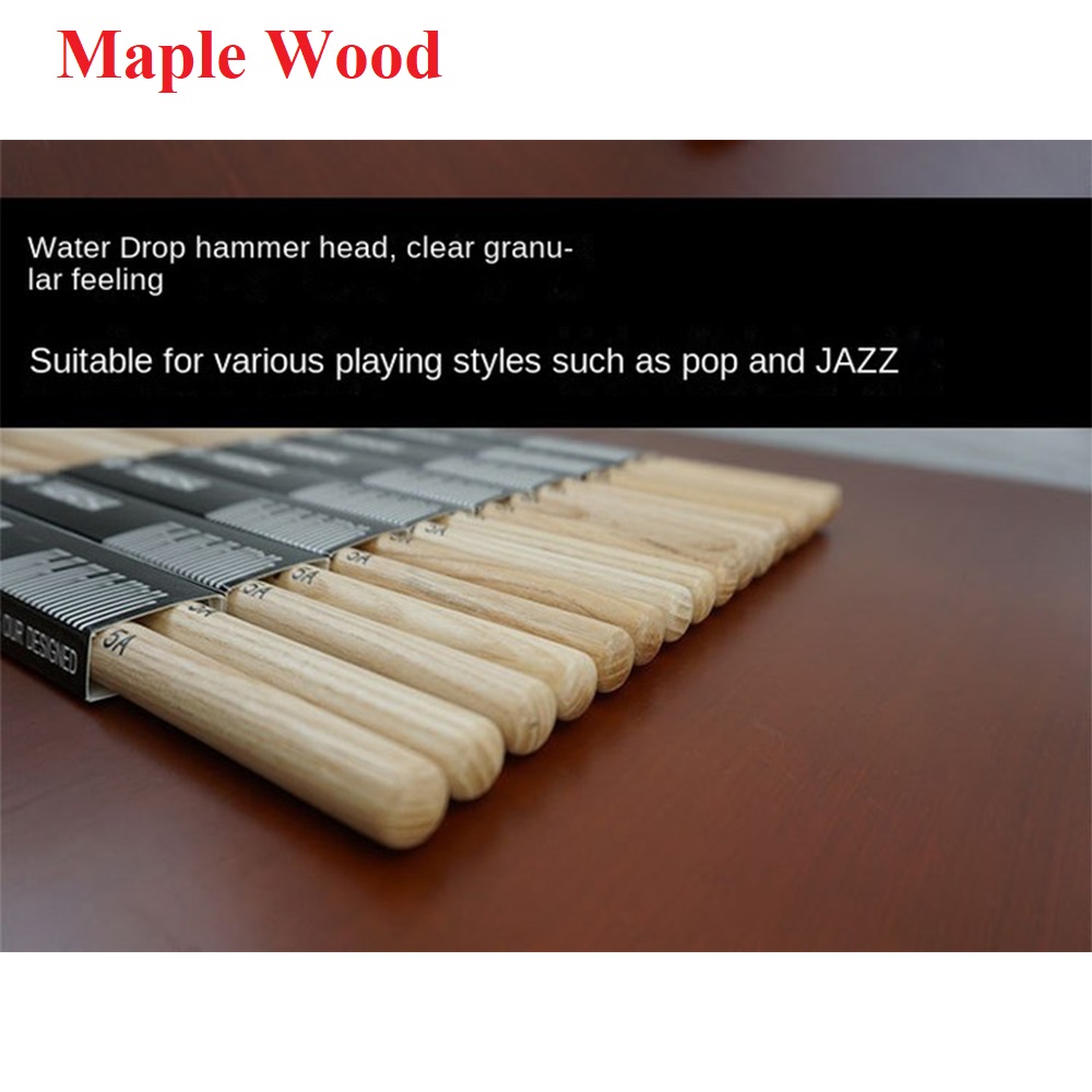 1 Pair 5A/7A Maple Wood Drumst - đánh giá và giá Drum Stick 5A