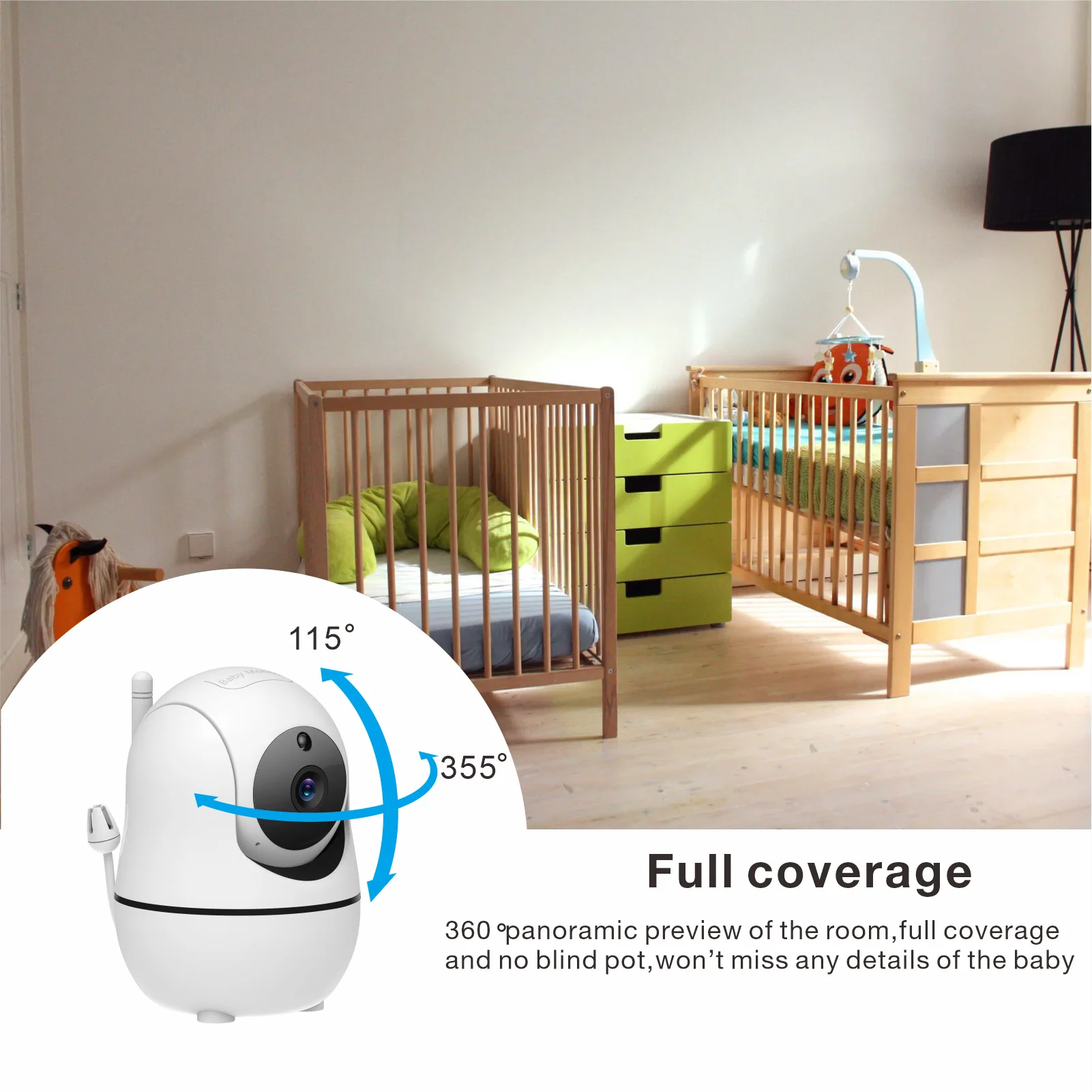 5 Inch Video Baby Monitor with - đánh giá và giá Zoom Audio Music