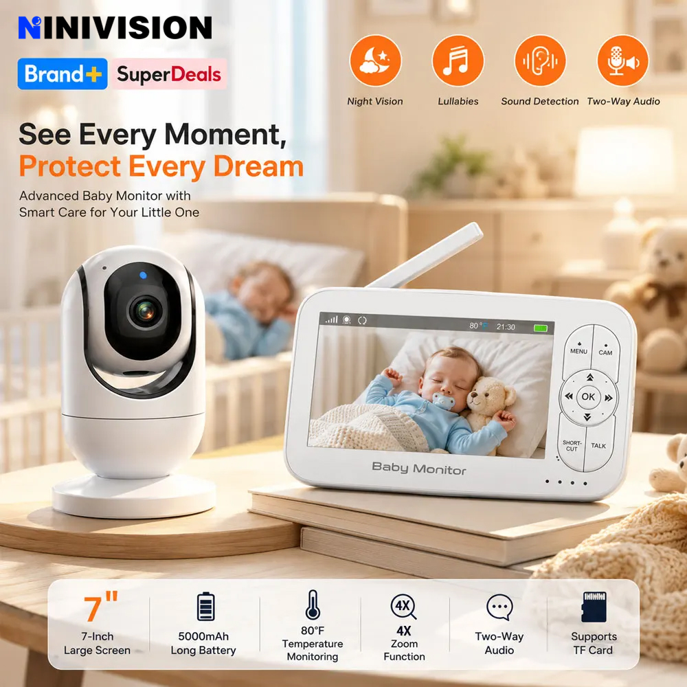 7-Inch 1080P Baby Monitor with - đánh giá và giá Zoom Audio Music