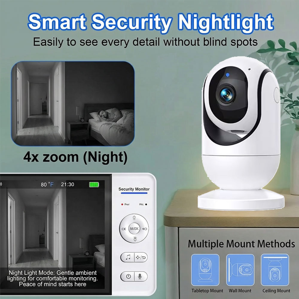 7-Inch 1080P Baby Monitor with - đánh giá và giá Zoom Audio Music