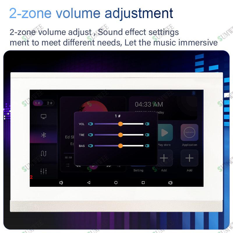 7 Inch Touch Screen 2 Zone Sma - đánh giá và giá Audio Music Background