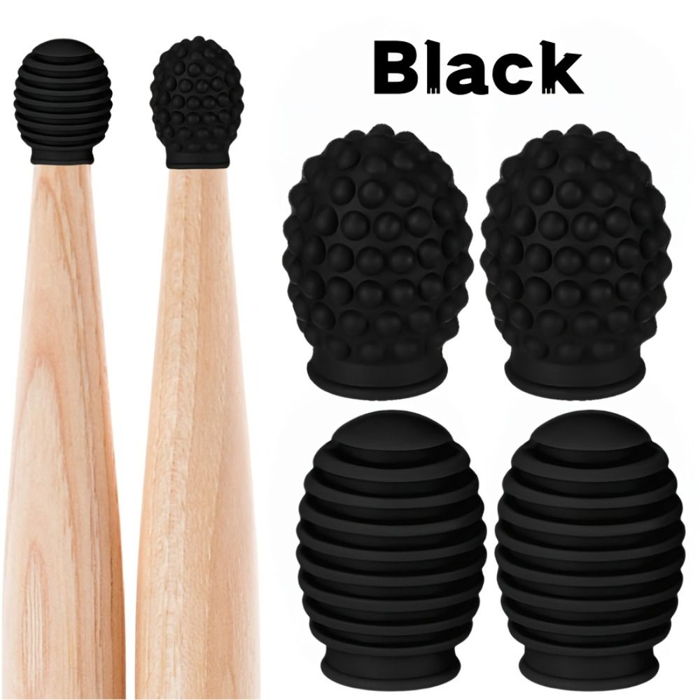 2Pcs Silicone Drum Mute Weaken - đánh giá và giá Drum Stick 5A