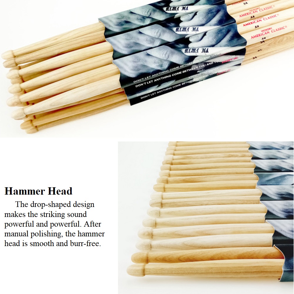 1 Pair Walnut Drumsticks 5A/ 7 - đánh giá và giá Drum Stick 5A