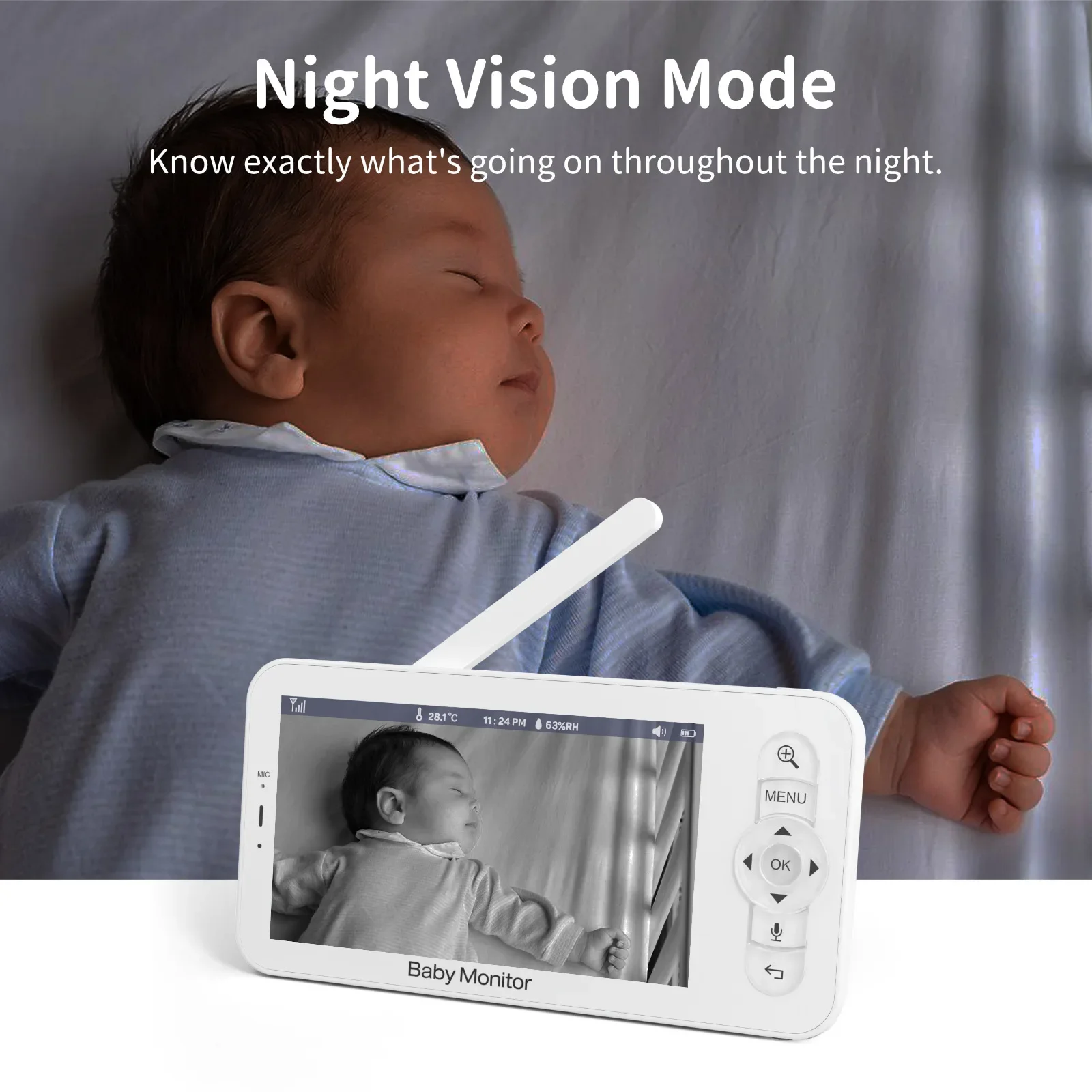 Baby Monitor HD 5 Inch LCD Two - đánh giá và giá Audio Music Videos