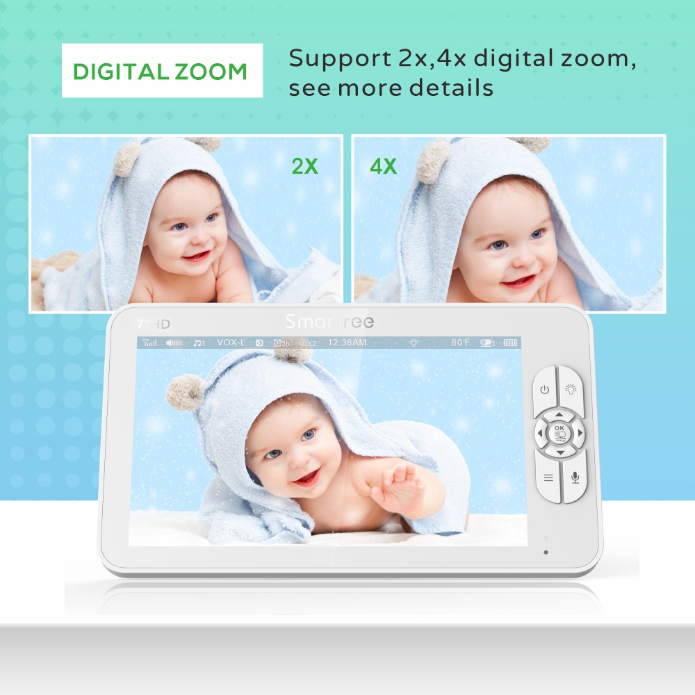 7.0 Inch HD Video Baby Monitor - đánh giá và giá Audio Music Videos