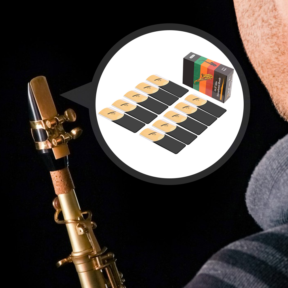 10 Pack Eb Alto Sax Reeds Saxo - đánh giá và giá Saxophone Reed Pack