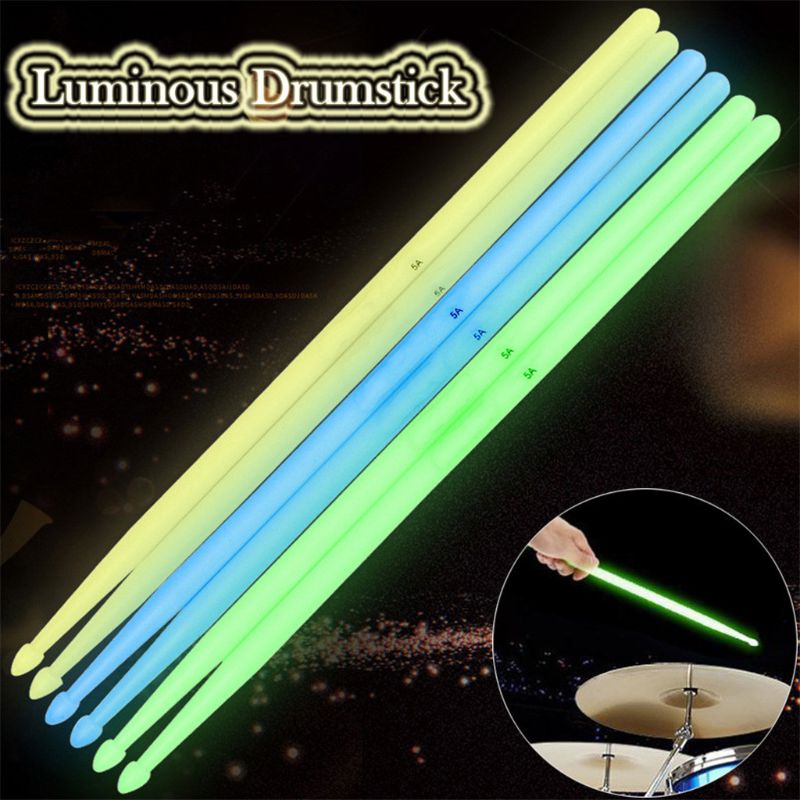 5A Glow-in-the-Dark Drumsticks - đánh giá và giá Drum Stick 5A
