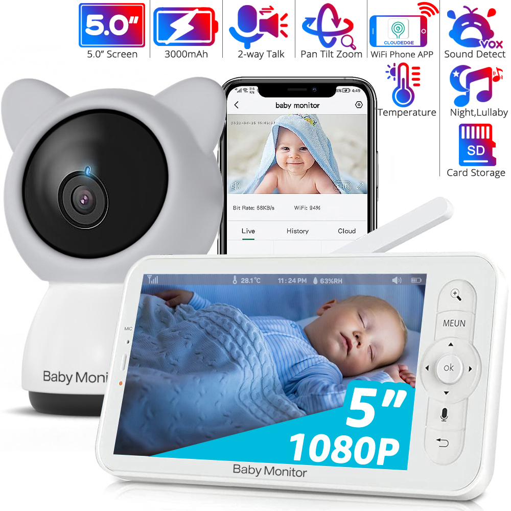 HD WiFi Baby Monitor with APP, - đánh giá và giá Zoom Audio Music