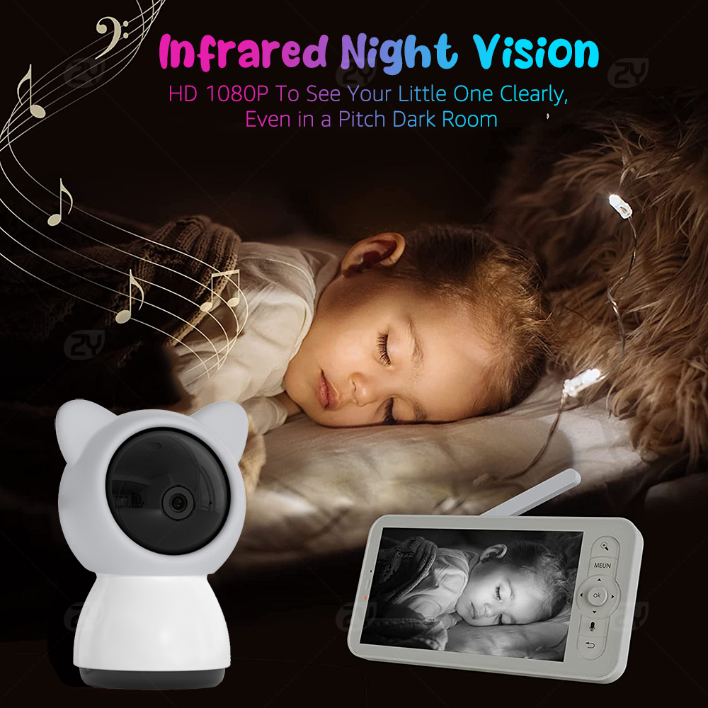 HD WiFi Baby Monitor with APP, - đánh giá và giá Zoom Audio Music